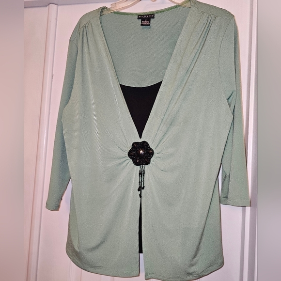 NEW BAY STUDIOS ONE PIECE TUNIC TOP SET PLUS SIZE 1XL - Picture 4 of 8